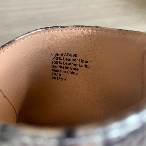 J. Crew Metallic Snake-embossed Roxie Ankle Boots - Picture 9 of 12